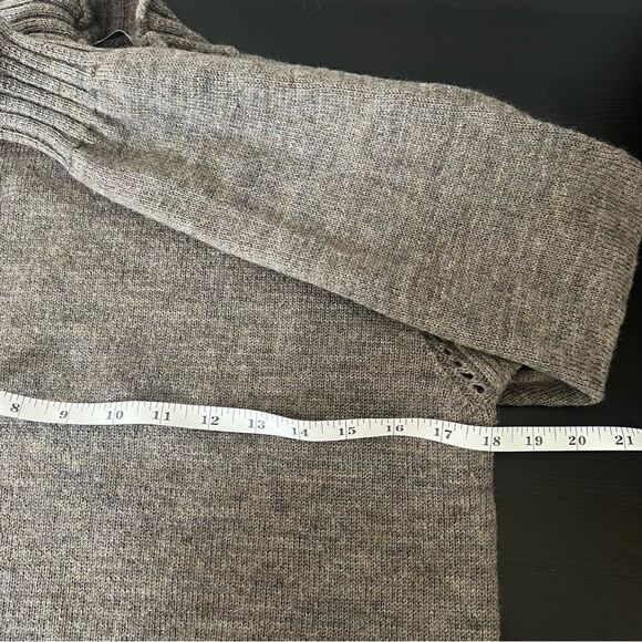 Alexa Chung for AG Sweater Womens Size Small Brown Knit Mock Neck 100% Wool - Picture 13 of 13